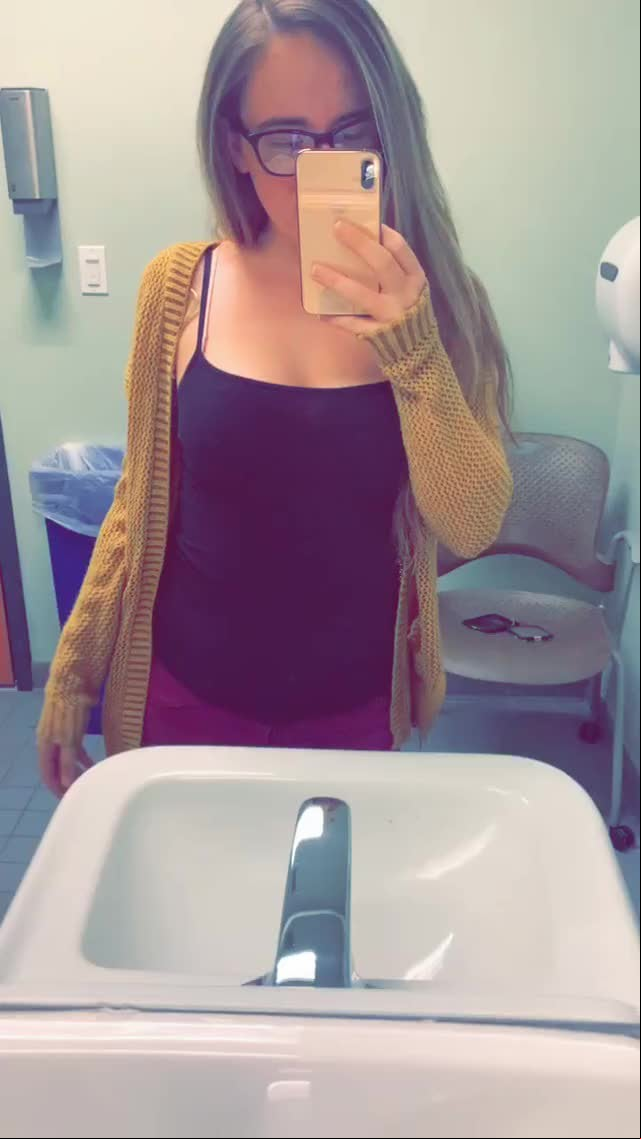 Wanna fool around with this assistant in the work bathroom?